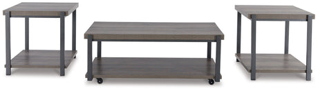 Wilmaden - Gray / Black - Occasional Table Set (Set of 3) by Signature Design by Ashley® | Bel Furniture