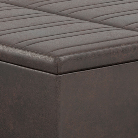 Ellis - Upholstered Coffee Table Storage Ottoman - view 7