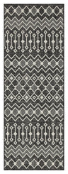 Sunshine - 2'7" X 7'3" Indoor / Outdoor, Polypropylene Area Rug Dark Gray by Icona Home Decor | Bel Furniture