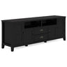 Burlington - TV Media Stand Black by Simpli-Home | Bel Furniture