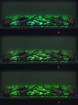 Havering - 71" TV Stand Fireplace Media Console - Dark Pine