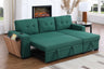 3 Piece Upholstered Sectional Green by Cynthia's Furniture | Bel Furniture