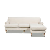 Alana - L-Shape Reversible Sectional Sofa - Light Beige by Jennifer Taylor Home | Bel Furniture