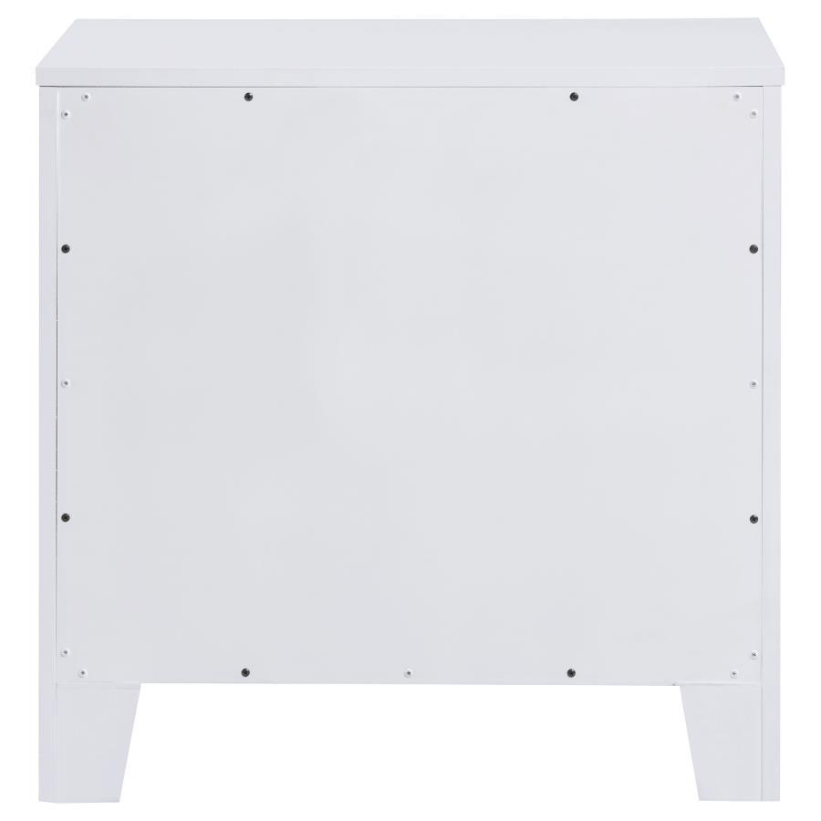 Anastasia - 2-Drawer Nightstand - Pearl White