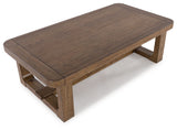 Cabalynn - Light Brown - Rectangular Cocktail Table by Signature Design by Ashley® | Bel Furniture