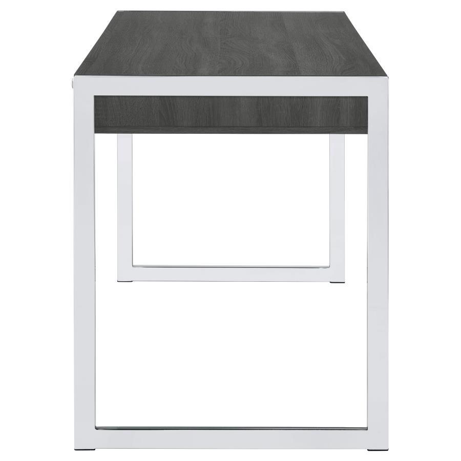 Wallice - 2-Drawer Writing Desk - Weathered Gray