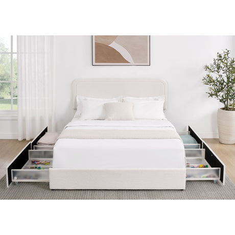 Liv - Patented With Drawers Upholstered Storage Platform Bed - view 18