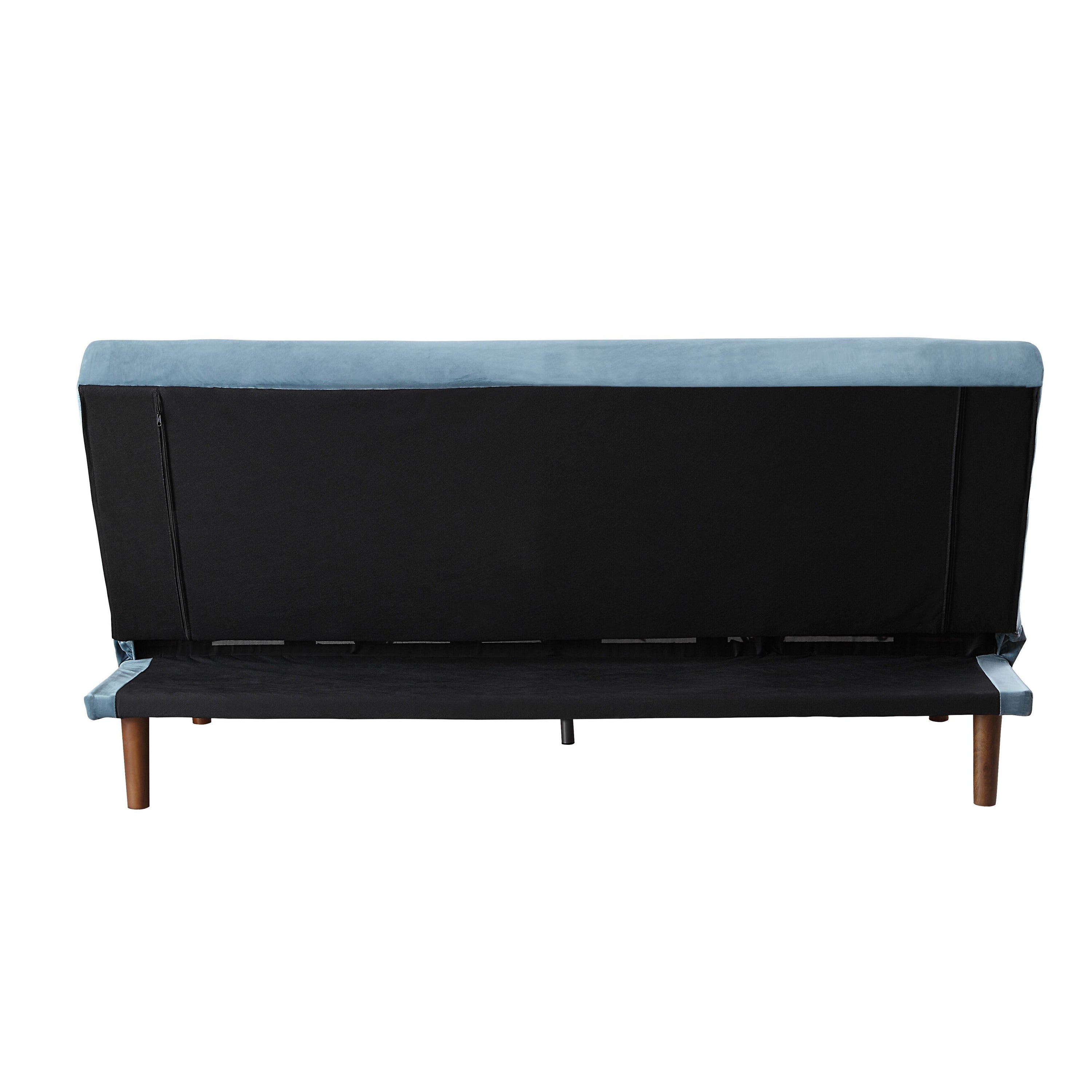 Yolandi - Velvet Adjustable Sofa - Teal Blue