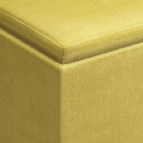 Rockwood - Upholstered Cube Storage Ottoman With Tray - view 49