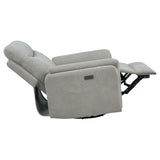 Adler - Upholstered Power Swivel Glider Recliner