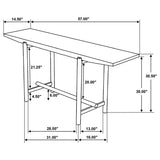 Darius - Solid Wood Entryway Console Table - Mango