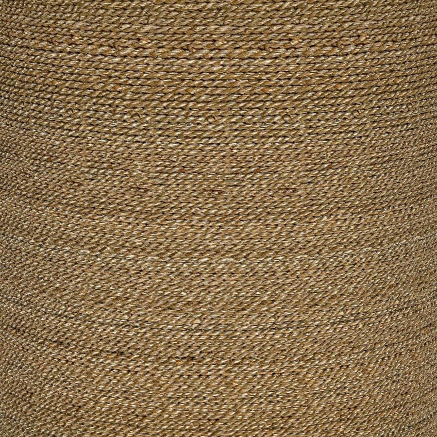 Halden - Round Woven Seagrass Accent Side Table - Light Brown