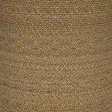 Halden - Round Woven Seagrass Accent Side Table - Light Brown