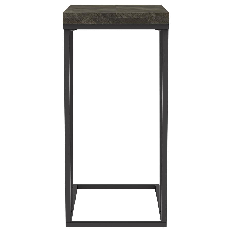 Carly - Expandable Engineered Wood C-Shaped Side Table