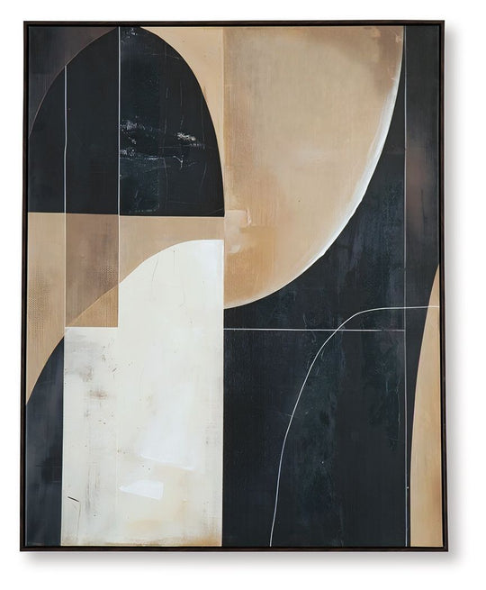 Ewanford - Black / Brown / Tan - Wall Art by Signature Design by Ashley® | Bel Furniture