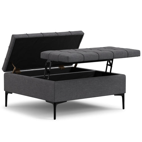 Laura - Lift Top Storage Ottoman - view 11