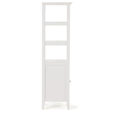 Acadian - Bath Storage Tower - Pure White by Simpli-Home | Bel Furniture