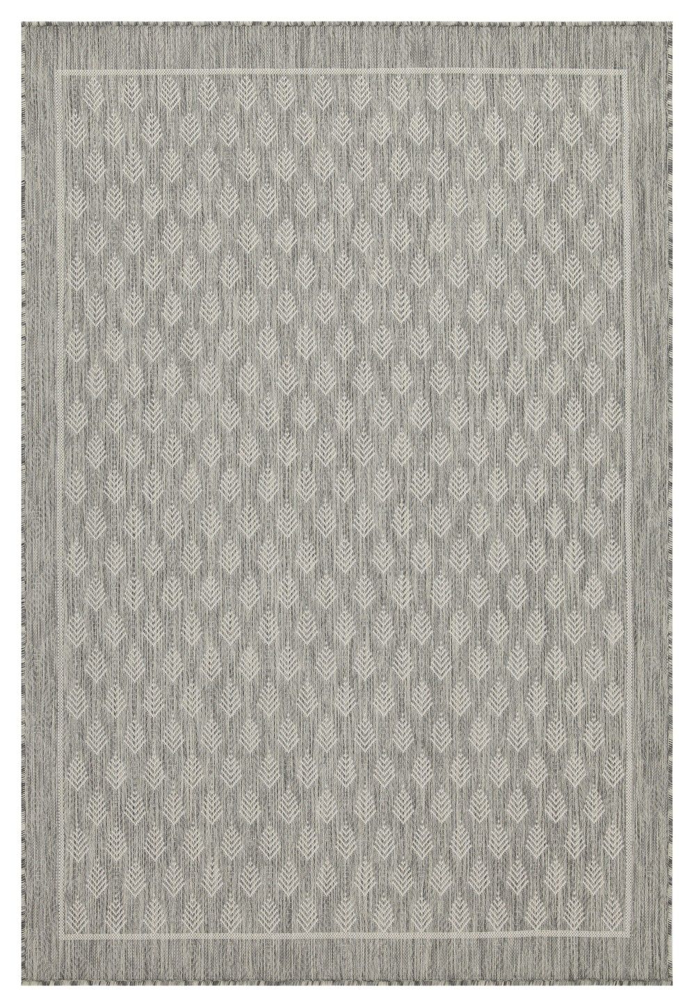 Sunshine - Indoor / Outdoor Polypropylene Area Rug Gray 5' x 7' by Icona Home Decor | Bel Furniture