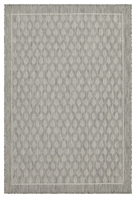 Sunshine - Indoor / Outdoor Polypropylene Area Rug Gray 5' x 7' by Icona Home Decor | Bel Furniture