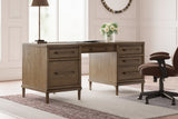 Roanhowe - Brown - Home Office Desk by Signature Design by Ashley® | Bel Furniture
