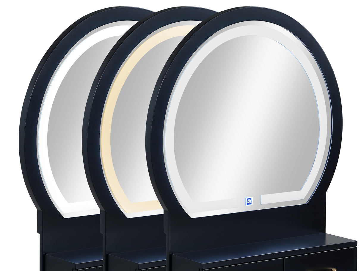 Cecilia - Vanity Table & Stool by Crown Mark | Bel Furniture