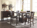 Haddigan - Dark Brown - Rectangular Dining Room Counter Extension Table by Signature Design by Ashley® | Bel Furniture