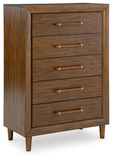 Lyncott - Brown - Five Drawer Chest by Signature Design by Ashley® | Bel Furniture