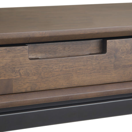 Banting - Mid Century Wide Desk, Handcrafted by Simpli-Home | Bel Furniture