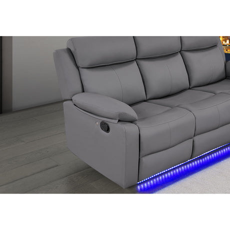 Blanche - Console Reclining Loveseat With LED Lights And Speakers - view 18