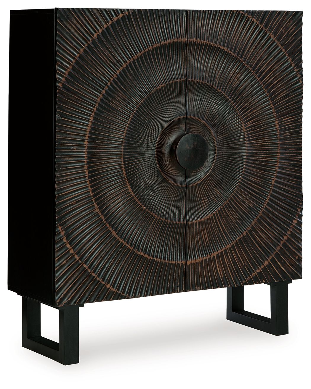 Fosterman - Distressed Black - Accent Cabinet by Signature Design by Ashley® | Bel Furniture