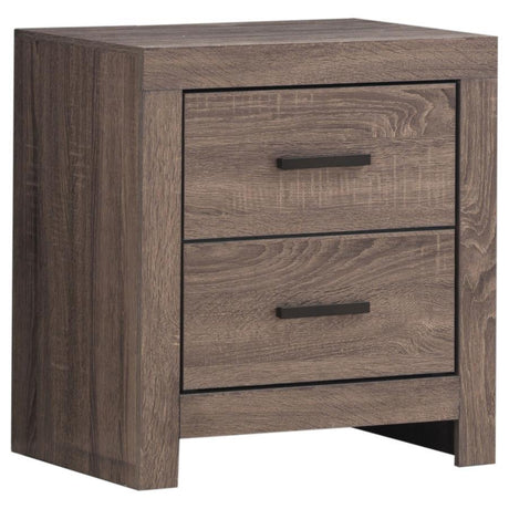 Brantford - 2-Drawer Nightstand Dark Brown by CoasterEveryday | Bel Furniture