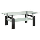 Dyer - 1-Shelf Rectangular Glass Top Table