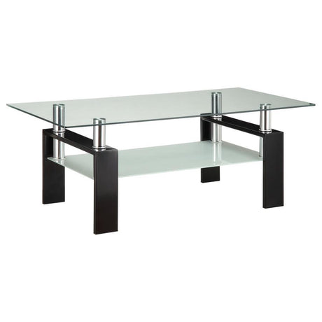 Dyer - 1-Shelf Rectangular Glass Top Table