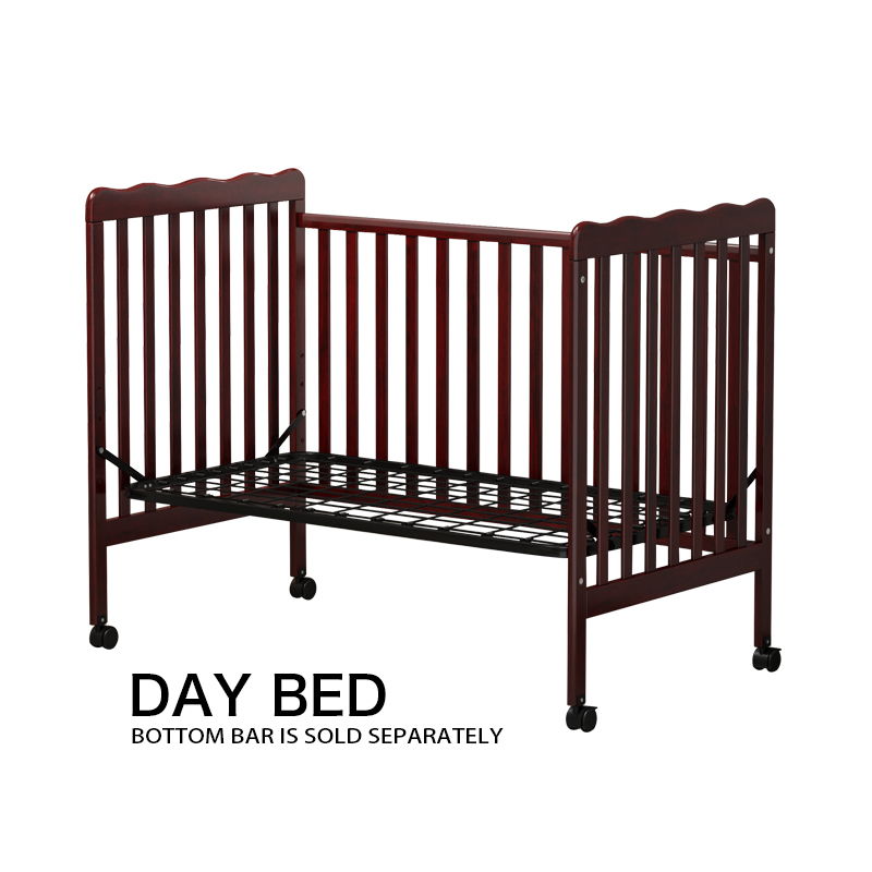 Crib 3 In 1 Convertible, Made Of Sustainable Pinewood, Non Toxic Finish, Comes With Locking Wheels, Wooden Nursery Furniture