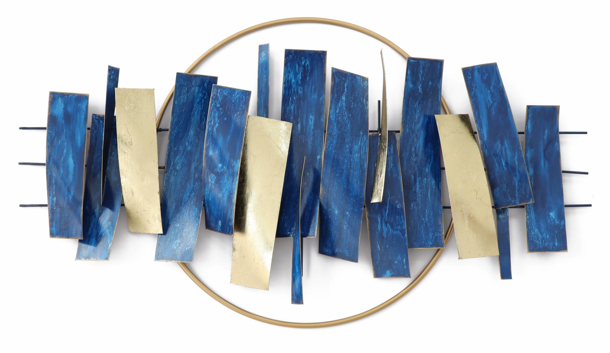 36x19 Metal Wall Decor - Blue