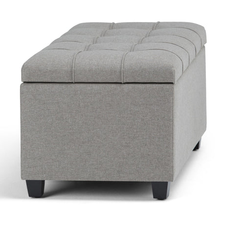 Sienna - Upholstered Storage Ottoman Bench - view 17