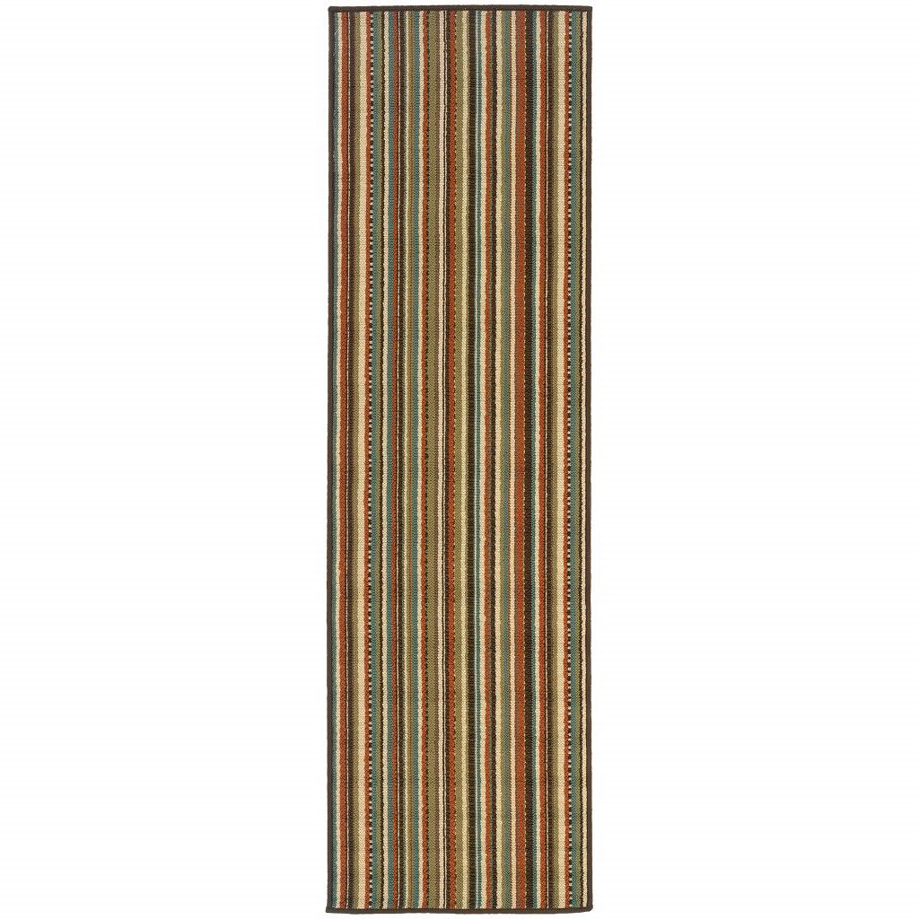 2' X 8' Indoor / Outdoor Area Rug - Green