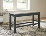 Tyler Creek - Antique Black - DBL Counter UPH Bench by Signature Design by Ashley® | Bel Furniture