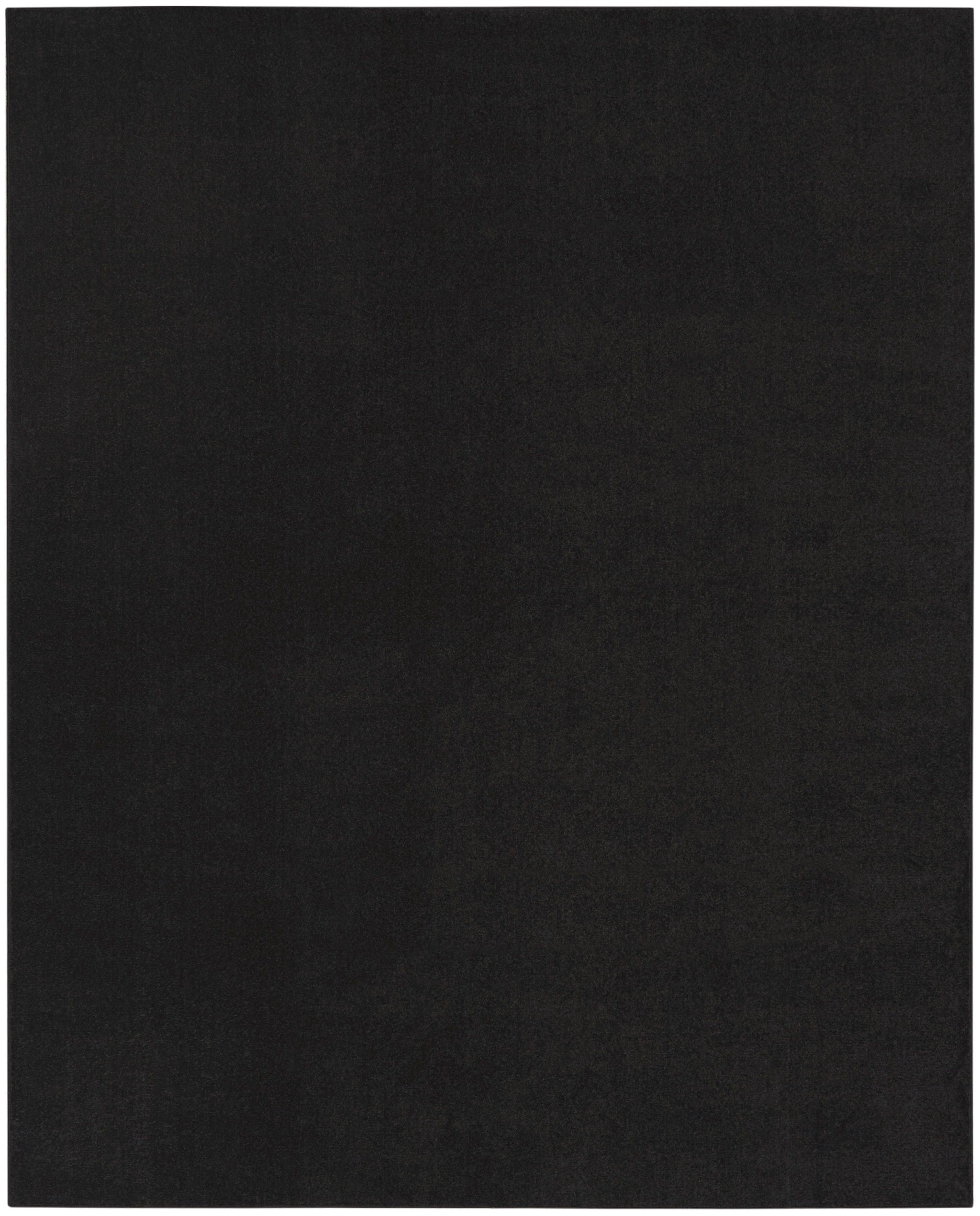 8' X 11' Power Loom Area Rug - Black