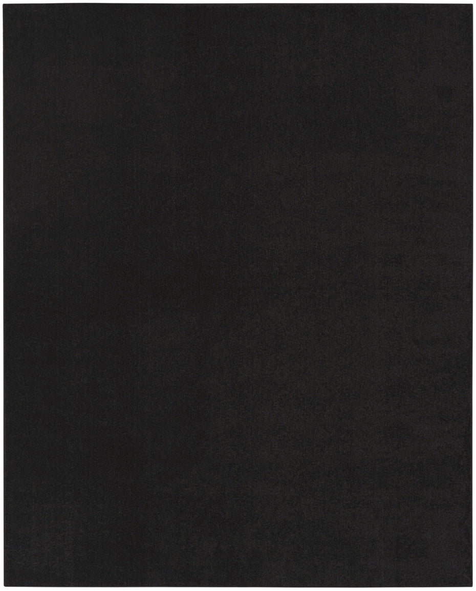 8' X 11' Power Loom Area Rug - Black