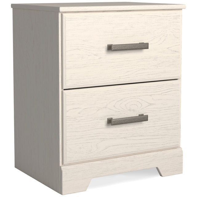 Stelsie - White - Two Drawer Night Stand by Signature Design by Ashley® | Bel Furniture
