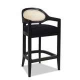Americana - Mid-Century Modern Cane Back Counter Stool by Jennifer Taylor Home | Bel Furniture