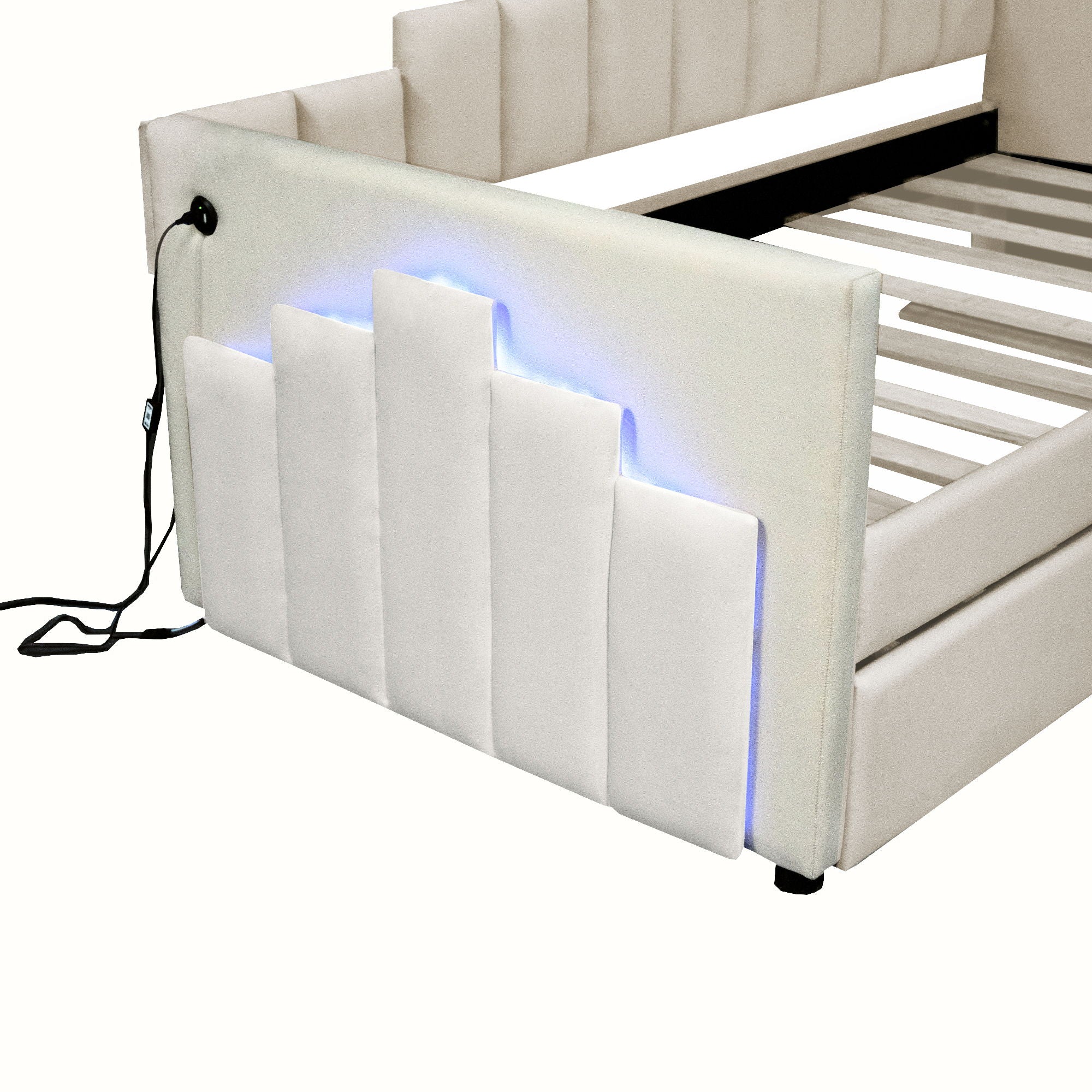 Upholstered Daybed With Light And USB Port