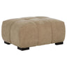 Octavia - Upholstered Rectangular Ottoman Light Brown by Coaster Fine Furniture | Bel Furniture