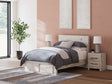 Lawroy - Panel Bed With Storage Beige Full Storage Footboard by Signature Design by Ashley® | Bel Furniture