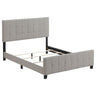 Fairfield - Upholstered Panel Bed Beige by CoasterEssence | Bel Furniture