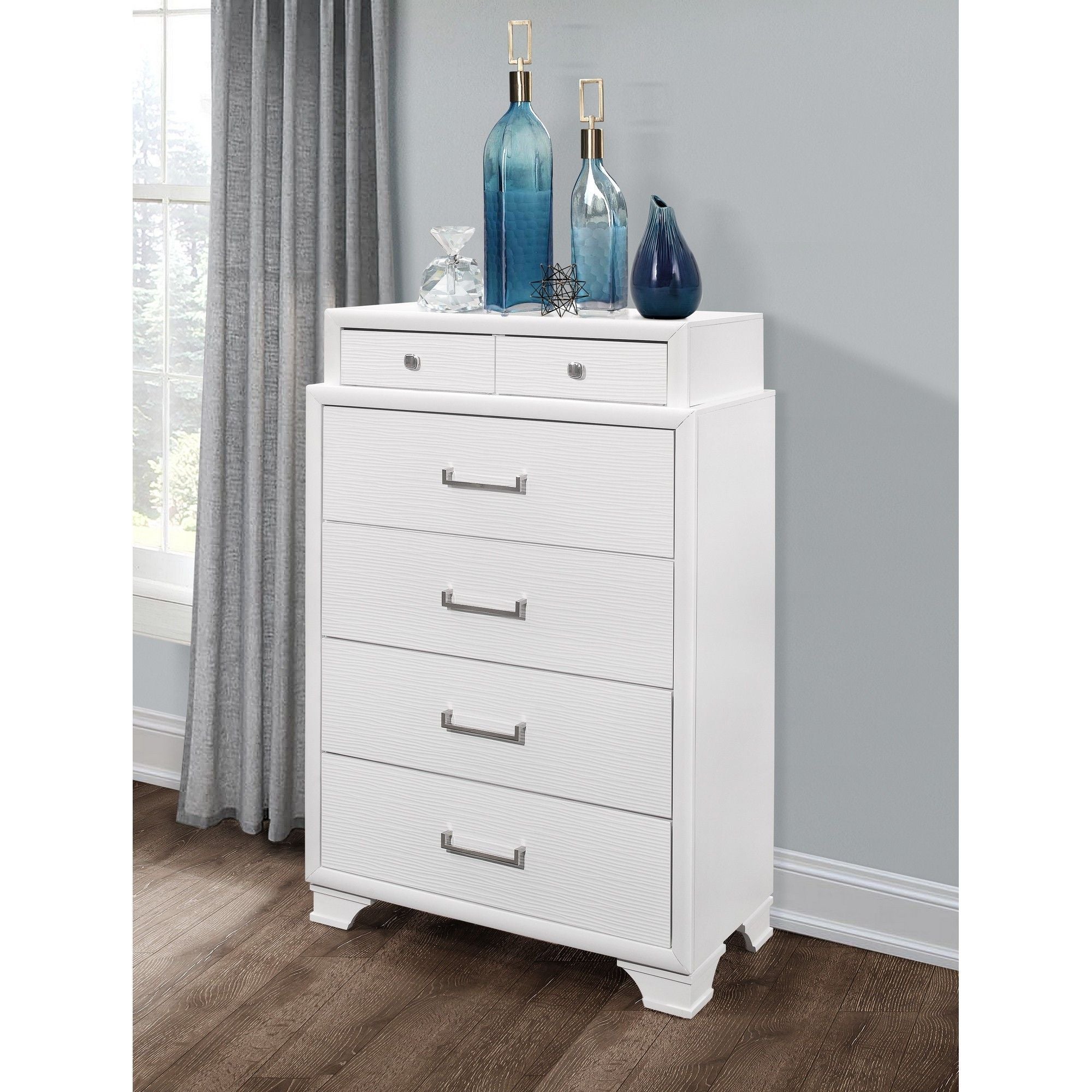 Chest With 6 Drawers - White