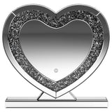 Euston - Heart Shaped Vanity Mirror - Silver by CoasterEveryday | Bel Furniture