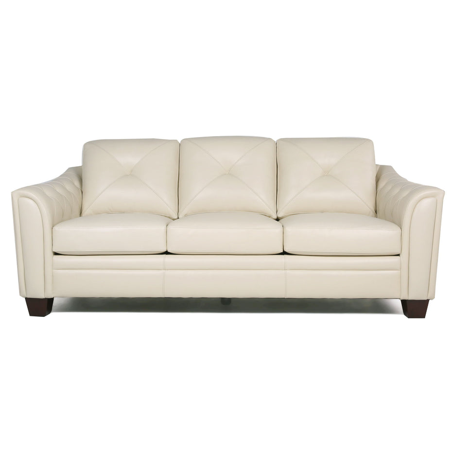 Modern Tufted Leather Sofa