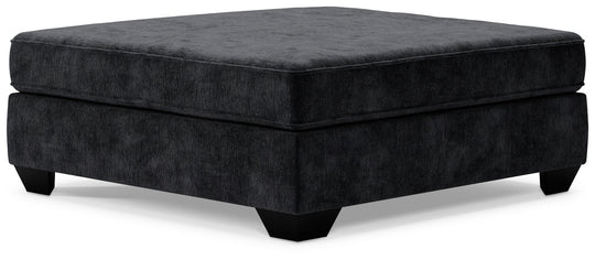 Lavernett - Oversized Accent Ottoman - Charcoal